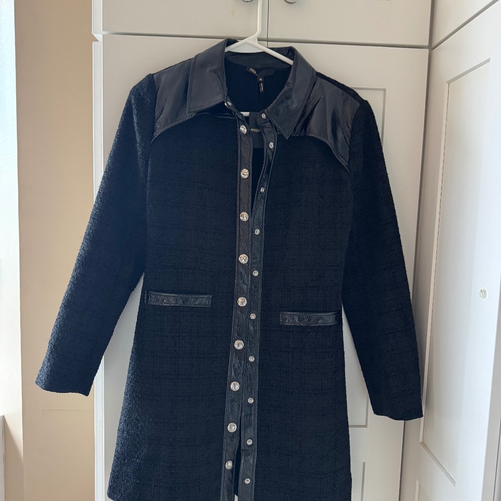 NEW WITH TAGS MAJE LONGSLEEVE BUTTON FRONT COLLAR… - image 1